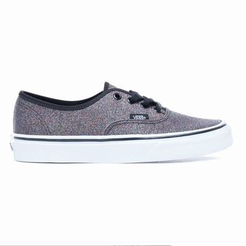 Női Vans Glitter Authentic Tornacipő VA0893615 Színes Fekete